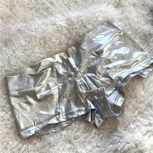 IHEARTRAVES Metallic Booty Shorts